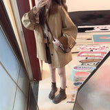 Qaqi Color Long Wind Coat Woman 2025 New Look This Year's Popular Small Han