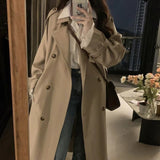 High-End Karat Color Wind Coat Woman 2025 New Autumn And Winter This Year's Popular Small Long Coat