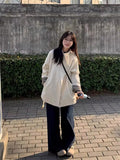 White Windwear Women's Little Men 2025 New Early Autumn Design Senses Super-Looking British Style Short Coat