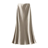 High Waist Display Thin Long Skirt Femininity Femininity Ass Fish Tail Dress 2025 Spring And Summer Hanging Skirt 9937