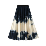 Small-Troducted Color Bred Faded Bvy Dress Autumn Dress Loose Umbrella Skirt Hanging Feeling Large Skirt 2125