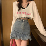 Sweet And Spicy Suit New Summer Sun Protection Shirt Hoodie Shirt Hottie Hanging Neck Sling Shirt Two Sets Of Women's Summer