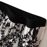 Printed Half-Dress New High-Waisted Rattan Flower Hanging Skirt Literary Lady In The Long 100-Fold Skirt Autumn 2125