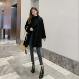 2025 Autumn And Winter New Fashion Coat Women's Korean Version Of The Long Loose Hair In The Coat Trend