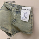 Spice Girls Tightened Denim Shorts Women 2025 Summer New Small High-Rise Thin A-Skin Pack Hot Pants