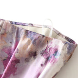 High-Level Dizzy Oil Painting Skirt 2025 Spring New Fashion Temperament Thin High Waist Medium Long Skirt 9861