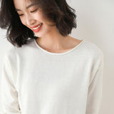 Wool Blended 2026 Autumn And Winter New Women's Round V. Collar Loose Short Jacket On The Head Of The Bottom Knitting Sweater