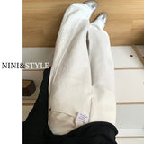 White Broad-Legged Jeans Women's Spring And Summer 2025 New High-Rise Loose High-End Scimits Small Straight Pants