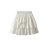 Cake Summer New Pure Wind Lotus Leaves Side Tight Waist Thin A Word Small Half Body Skirt 0507