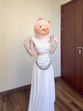 French Temperament White Sleeveless Slanted Shoulders Pure Desire Dress Women's Summer Design Long Dress Holiday Dress