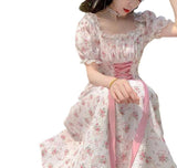 French Design Feeling A Small Sweet First Love Flower Dress Girl Summer Fresh And Gentle Princess Dress