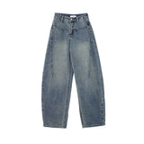 2025 Winter Trend With New Loose Curved Jeans With Thin Retro Trousers