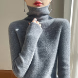 Wool Blended 2026 Autumn And Winter New Women's First-Line Ready-Up Pile High-Collar High-Collar To Keep Warm Knitted Bottom Sweater