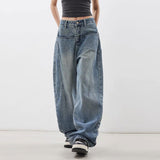 2025 Winter Trend With New Loose Curved Jeans With Thin Retro Trousers