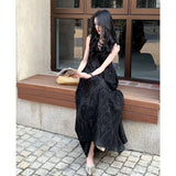 Korean Lace Lace Sleeveless Vest Dress Girl Summer Little Loose Thin Fairy Princess Long Dress