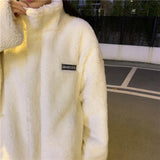 Lamb Velvet Coat Women's Winter 2025 New Korean Version Of Loose Cotton Clothes Thick Ins Tide Single-Sided Wearing Lamb Woolen Sweater