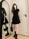 French Hepburn Black High-End Temperament Dress Women's Summer 2025 New Small Thin Short Skirt