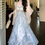 High-Level Fairy Irregular Lotus Leaves Side Beautiful Hanging Dress Beautiful Seaside Holiday Dress Women Summer