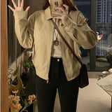 High-End Retro Collar Short Coat Women 2026 Autumn And Winter Loose Work Jacket Showing Thin Small Jacket Tide