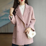 2025 Autumn And Winter New Hair, The Long Coat Female Fashion Style Loosely Show Thin And Yang Small Children's Clothing