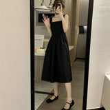 French Style Tie Sling Dress Summer Girl 2025 New Design Sense Niche Waist Thin Temperament Skirt
