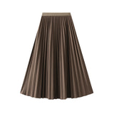 Tightening The High-Rise Organ Hundred-Fold Half-Dressed Dress Woman 2025 Autumn And Winter Half-Time A-Word A-Word 100-Fold Skirt 0211