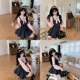 Fake Two College Style Small Dress Girl Spring And Autumn New Feeling Temperament Skinny Skirt