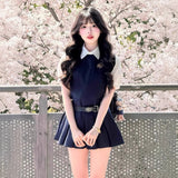 College Wind Vest Dress Women's Summer 2025 New Explosion Small Man Wearing A Uniform Suit Skirt