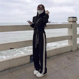 Sports Suit Women 2025 Spring And Autumn New Korean Version Of Loose Temperament Short Coat Fashion Casual Two Sets