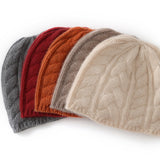 Govel Hat 2026 Autumn And Winter New Women's Fashion Casual Ear Care Pile Hat Twisting Pure Color Knitting Hat