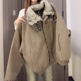 Vintage Wind Winter 2026 New Coffee Cotton Jacket To Keep Warm And Thick Collar Casual Cotton Clothes
