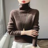 Big Explosion Wool Blending 2026 Autumn And Winter Women's Heap Of Simple Short-Case Knitted Bottom Sweater