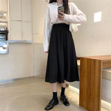 Summer French Thin Skirt Women High Waist A In The Long Skirt Umbrella Skirt Half Skirt Spring And Autumn Children's Clothing