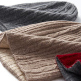 Cashmere Autumn And Winter New Women's Clothing Knitting Warm Fashion Thick Casual Flip Casual Casual Wear Hat