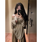 Sweet Jazz Dance Blouse Girl Spring Summer Thin Sun Protection T-Shirt Dancing Dress V Collar Long Sleeve Hooded Shirt Top