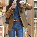 This Year's Popular Spring And Autumn New Small Suit Feel Elegant Ll óO Corduro Jacket Girl Small