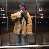 Great-Looking Early Winter Fur In One With Two Sides Of The Lamb Wool Coat Women Autumn And Winter 2026 New Thicker Locomotive Suit