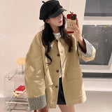 Wind Coat Women's Short Model In The Autumn And Winter Of 2025 New Korean Small Small Leisure High-End Feeling Unique Super-Look