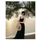 Sanya Tourist Holiday Out Of The Seaside Red Beach Dress 2026 Summer Show Back Dress Sling Skirt Dress Dress