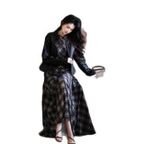 Fashion Suit Retro Style Neckless Sling Vest 2025 Women's Summer High-Waisted Skirt Two-Piece Tide