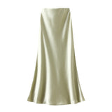 High Waist Display Thin Long Skirt Femininity Femininity Ass Fish Tail Dress 2025 Spring And Summer Hanging Skirt 9937