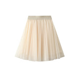 Half-Body Skirt Spring And Summer 2025 New Female Korean Version Of High-Rise Thin Short A-Character Mesh Dress Short Skirt A013