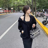 2026 New Korean Senior Feeling Autumn And Winter Wearing A Joint Dress Women Early Autumn Small Tidum Dress