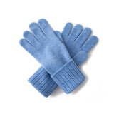 New Men's And Women's Same Solid Color Draw For The Autumn And Winter Of 2026, Goat Woolen Riding Windproof Outdoor Knitted Gloves