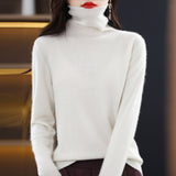 Line Ready-Upwear 100% Pure Wool 2026 Autumn And Winter New Women's Pile Warm Bottom Shirt Short Knitted Sweater