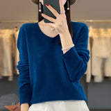 First-Line Ready-Sheed Seamless 100% Pure Wool 2026 Autumn And Winter New Short V-Neck Knitted Bottom Sweater