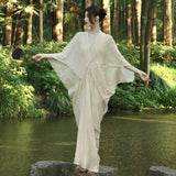 New Chinese-Style Cold-Infense Buddha-Like Zen Dress Women's New Relaxation Feeling National Style Temperament Improvement Hanfu Morning Robe