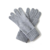 New Men's And Women's Same Solid Color Draw For The Autumn And Winter Of 2026, Goat Woolen Riding Windproof Outdoor Knitted Gloves