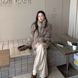 High-Grade Dizzling Fox Fur Coat Women's Winter 2026 New Fur-Collar Fur Coat