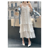 Purple French Suspension Dress Women's 2026 Summer New Tea Rest Orange Truss Small Thin Cake Skirtȹ